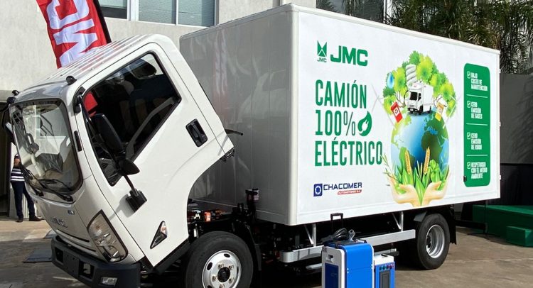 Primer camión JMC 100% eléctrico en Paraguay