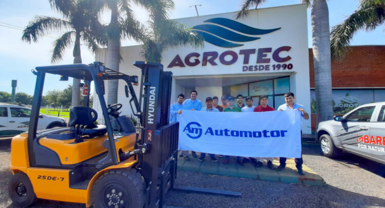 Automotor realizó una capacitación sobre montacargas Hyundai a la empresa AGROTEC