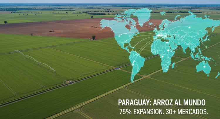 Paraguay expande la superficie de arroz en un 75% y consolida su presencia en más de 30 mercados internacionales